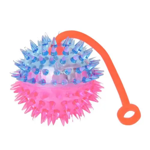 Double Color Rope Massage Light Toys Flash Elastic Ball With Whistle Jump Ball Spike Ball Sound.jpg .webp