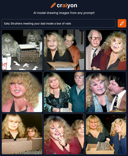craiyon 133252 Sally Struthers meeting your dad inside a box of nails br .png