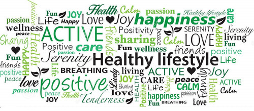healthy lifestyle word cloud collage vector illustration 53119312