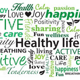healthy lifestyle word cloud collage vector illustration 53119312