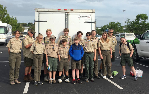 Troop By Trailer With Girls.jpg