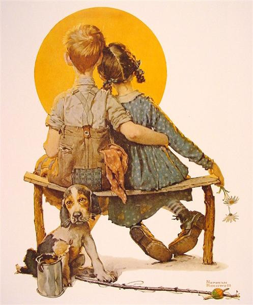 rockwell 01 boy and girl gazin at the moon.jpg