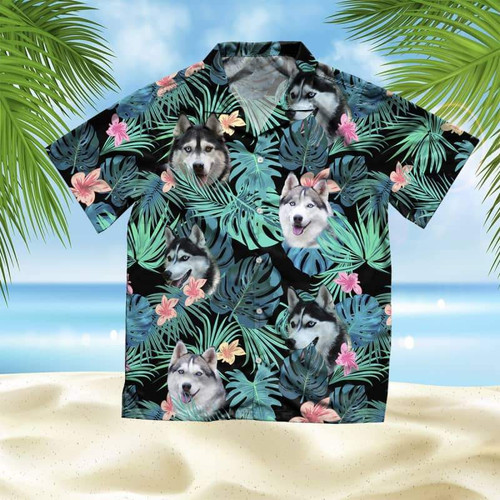 husky summer leaves hawaiian shirt animals bernese mountain dog breed dogs gifttify 913 900x.jpg