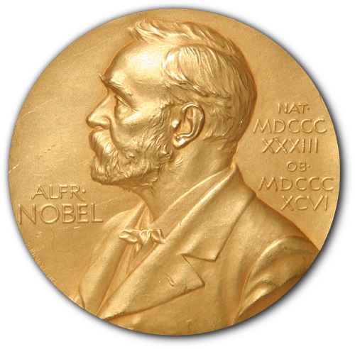 Золота медаль з зображенням А. Нобеля