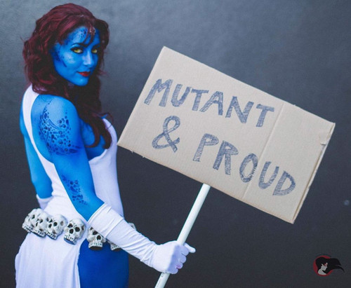 #badass #mystique #cosplay by @thatgypsygeek|| photo by @timjohnblake /#Makeup and #bodyart @kirrill