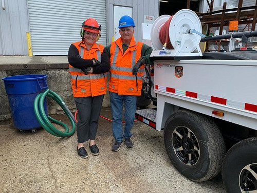 Working with family has its perks! Nick and Sally filming the vac pumps in action! Videos to come. S.jpg