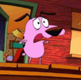 courage the cowardly dog shocked.gif