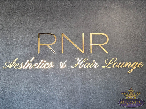 RNR Aesthetics & Hair Lounge Interior Lobby Sign in Corona Majestic Sign Studio.jpg