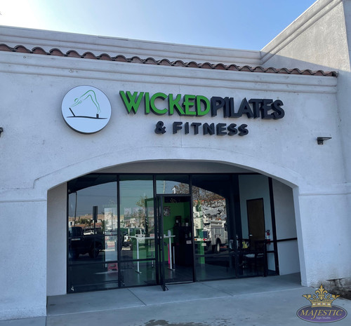 Wicked Pilates & Fitness Exterior Sign in Corona Majestic Sign Studio.jpg