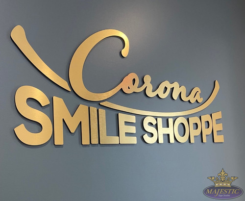Corona Smile Shoppe Custom Interior Lobby Sign in Corona by Majestic Sign Studio.jpg