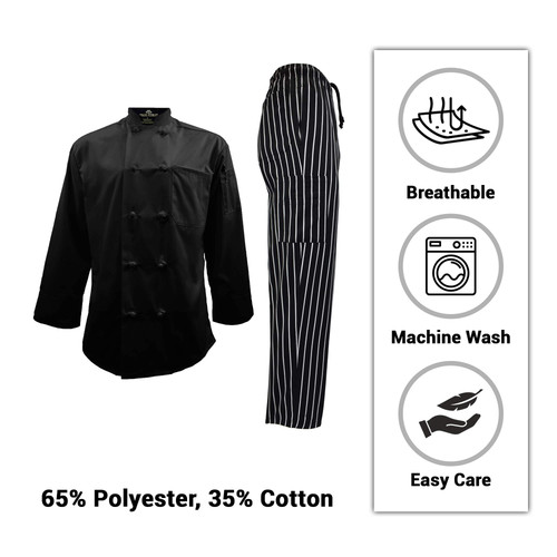 Black Coat Chalkstripe Cargo Pants 4.jpg