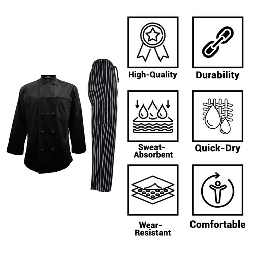 Black Coat Chalkstripe Cargo Pants 3.jpg