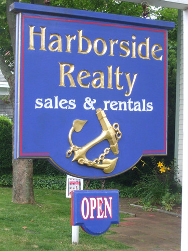Harborside Realty real estate sign, Provincetown, MA, USA.jpg
