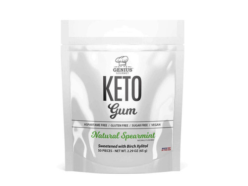 GENIUS GOURMET KETO GUM NAT SPEARMINT 50PCS PER BAG 0850010013480.jpg