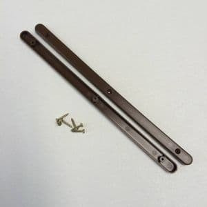 2. 5 pair of brown plastic drawer runners screws for furniture 851 p.jpg