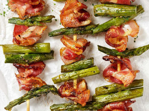 Duck Bacon & Sea Scallop Skewers with Grilled Vegetables.jpg