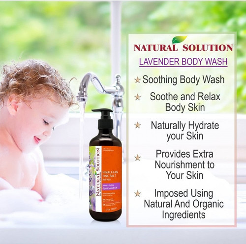 Body Wash Lavender Oil Natural Solution.