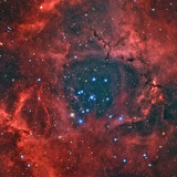 Rosette nebula NGC 2237 aka Caldwell 49, Monoceros region, Milky Way 1080p