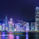 Hong Kong famous night lights, China 1080p