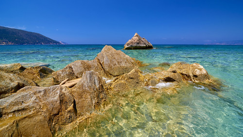 Agia Kyriaki beach on Kefalonia island, Greece 1080p.jpg
