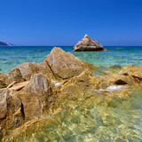 Agia Kyriaki beach on Kefalonia island, Greece 1080p