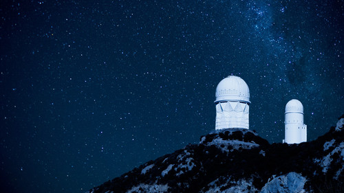 Kitt Peak national observatory on hilltop, Tucson, Arizona, USA 1080p.jpg
