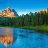 Lago Antorno in the Dolomites, Belluno, Veneto, Italy 1080p