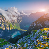 Landro (Durrensee) lake canyon, National Park Tre Cime di Lavaredo, Dolomites, South Tyrol, Auronzo,