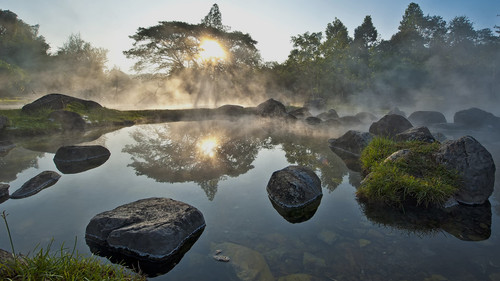 Hot spring at Chae Son (Jae Sawn) National Park, Lampang, Thailand 1080p.jpg