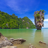 Ko Tapu rock on James Bond Island, Phang Nga Bay, Thailand 1080p