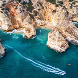 Cliffs and sea stacks of Ponta da Piedade, Lagos, Algarve, Portugal 1080p