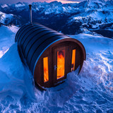 Sauna at Lagazuoi, Dolomites, South Tyrol, Italy 1080p