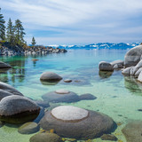 Sand Harbor beach at Lake Tahoe, Nevada, USA 1080p