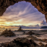 Sunset at Kao Kwai (Buffalo) Beach at Payam Island (Koh Payam), Ko Phayam, Ranong, Thailand 1080p