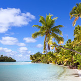 Tropical beach on One Foot Island (Tapuaetai), Aitutaki, Cook Islands 1080p