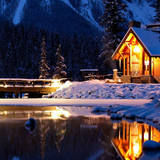 Emerald Lake Lodge and the Lodge&#039;s &#039;Cilantro&#039; Restaurant, Yoho National Park, British Columbia, Cana