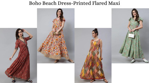 Boho Beach Dress Printed Flared Maxi.jpg