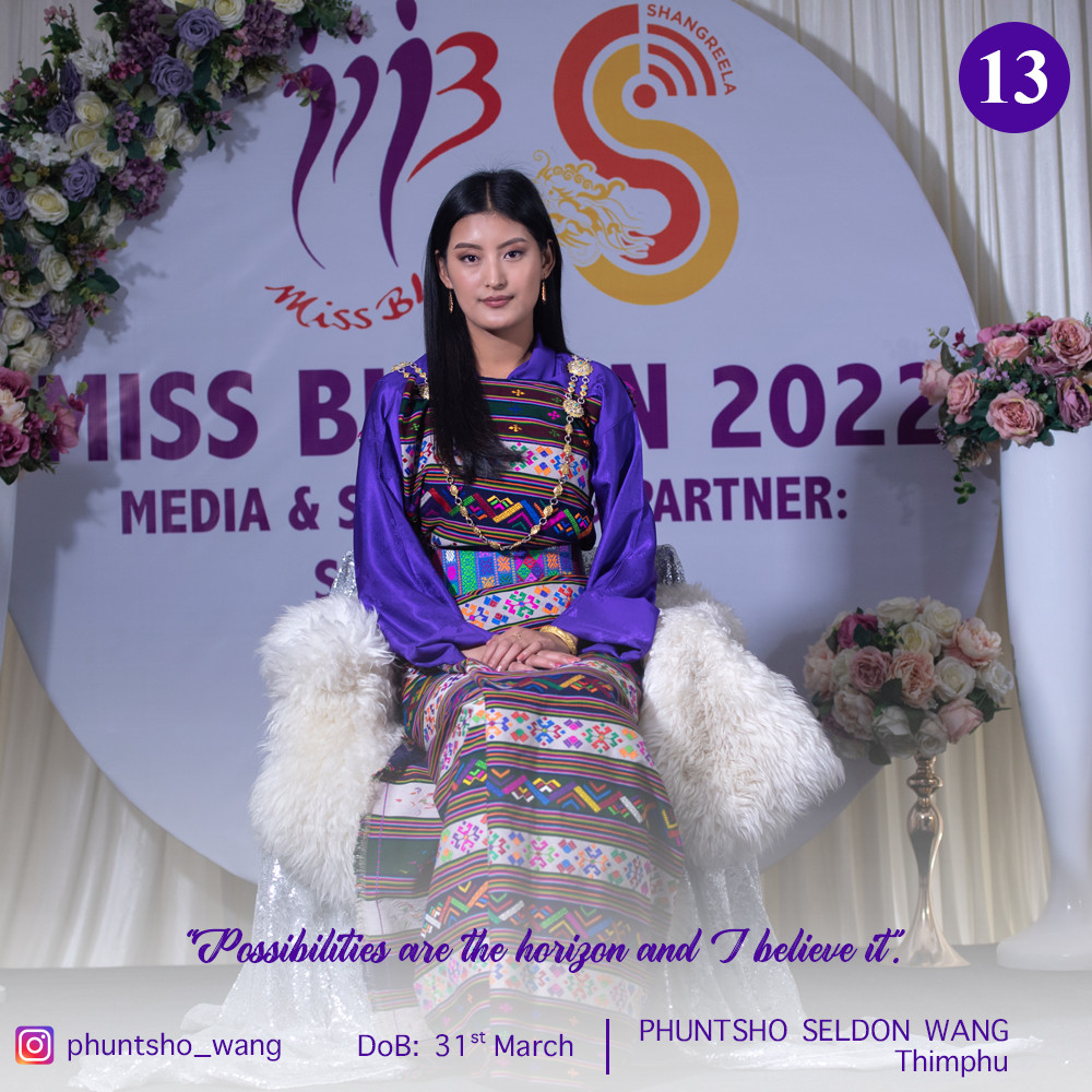 12 - candidatas a miss bhutan 2022. final: 4 june. XqmPPj