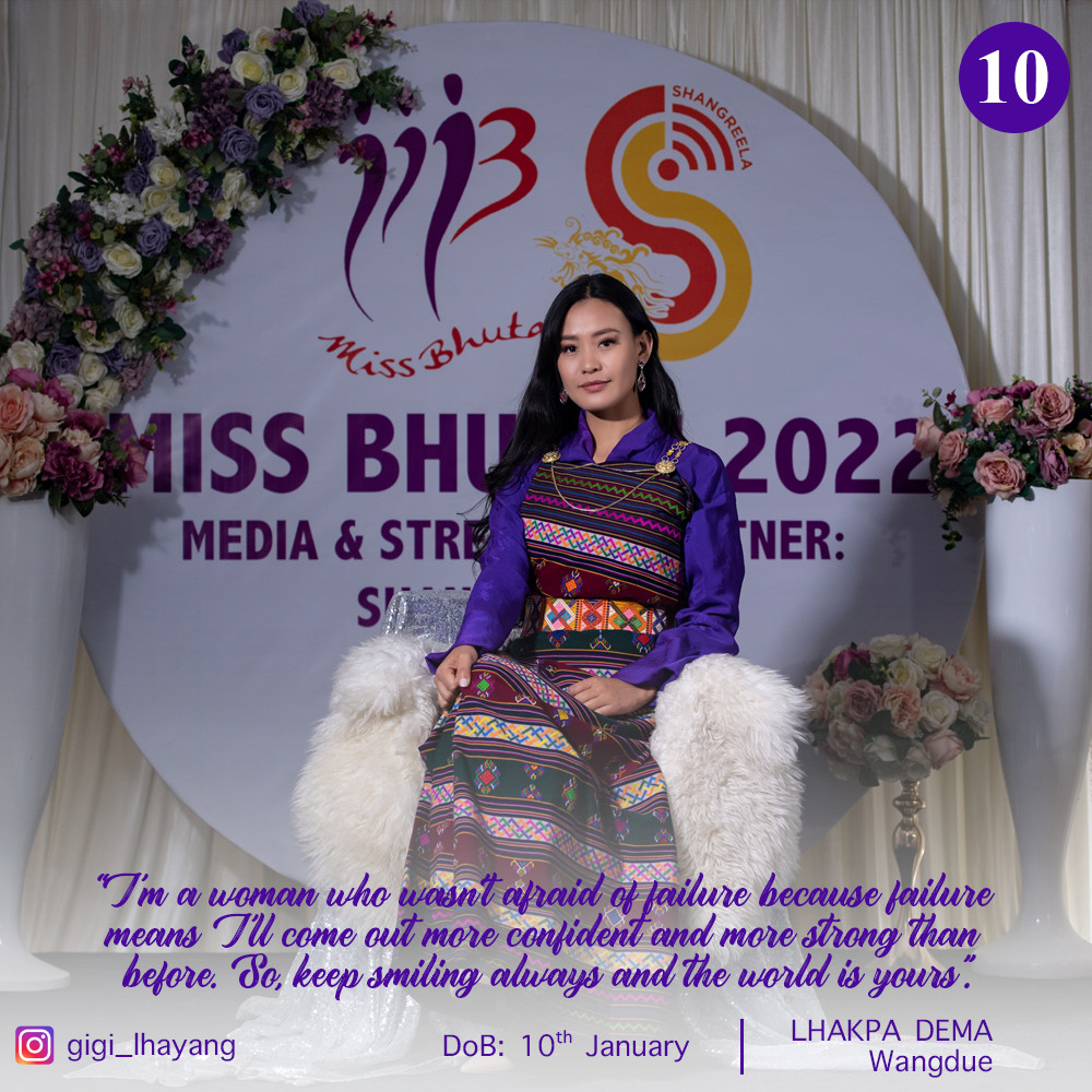 12 - candidatas a miss bhutan 2022. final: 4 june. Xqmecl