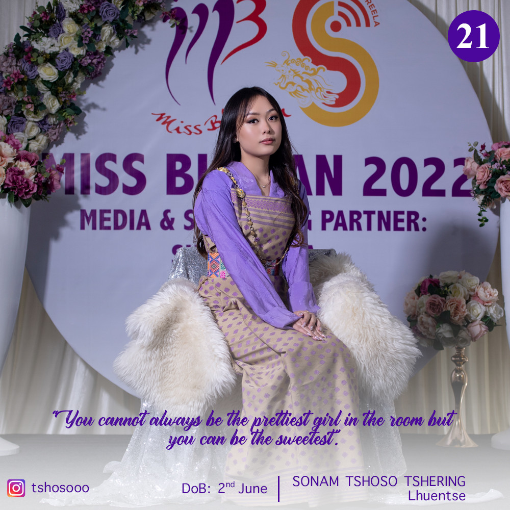 candidatas a miss bhutan 2022. final: 4 june. - Página 2 Xqp7O7