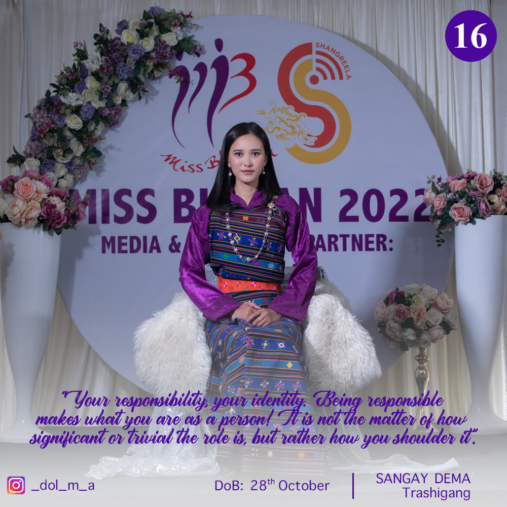 candidatas a miss bhutan 2022. final: 4 june. - Página 2 Xqp9Va