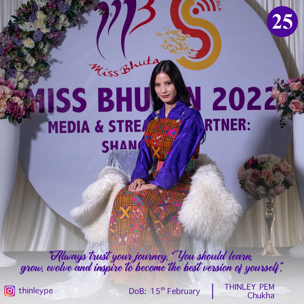 candidatas a miss bhutan 2022. final: 4 june. - Página 2 XqpX5B
