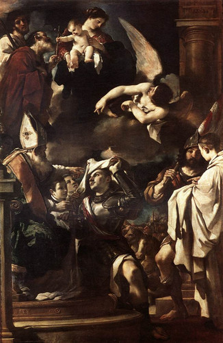 Guercino St William of guitaine Receiving the Cowl