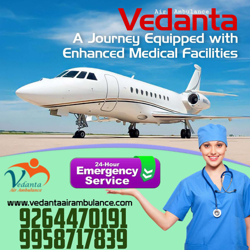 Vedanta Air Ambulance Service in Varanasi with Proper Care Medical Team.jpg