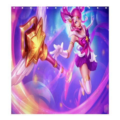 Shower0137 Bath Shower Curtain Victorious Janna Star Guardian Beautiful Video Game.jpg