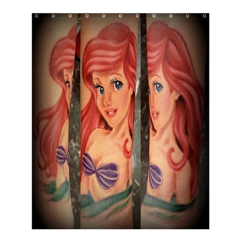 Shower0167 Bath Shower Curtain Beautiful Ariel The Little Mermeid Ocean Girl Disney Cartoon Anime.jpg