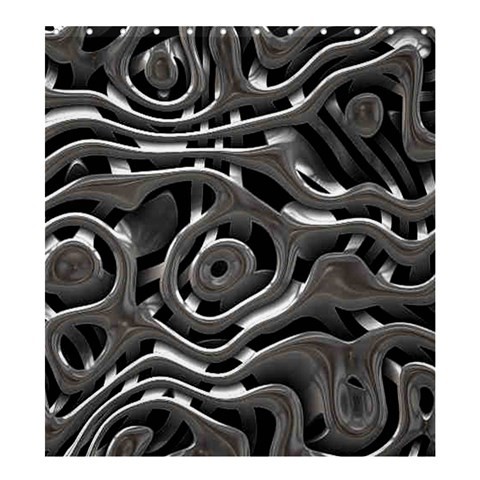 Shower0148 Bath Shower Curtain Alien Wall Pattern Grey Design Art Abstract For Game Anime Fantasy.jpg