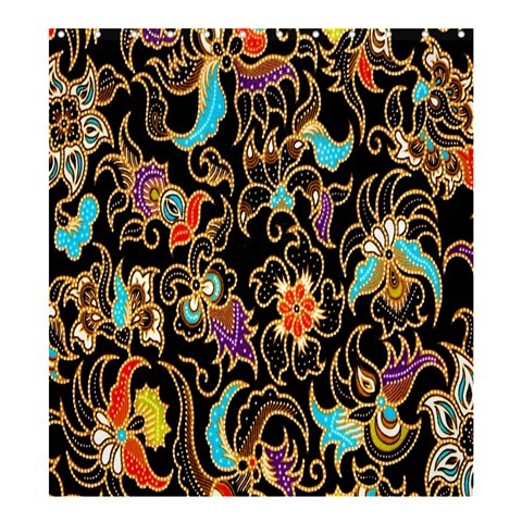Shower0158 Bath Shower Curtain Batik Indonesian Art Culture Flowers Nature Animation Design Fantasy.jpg
