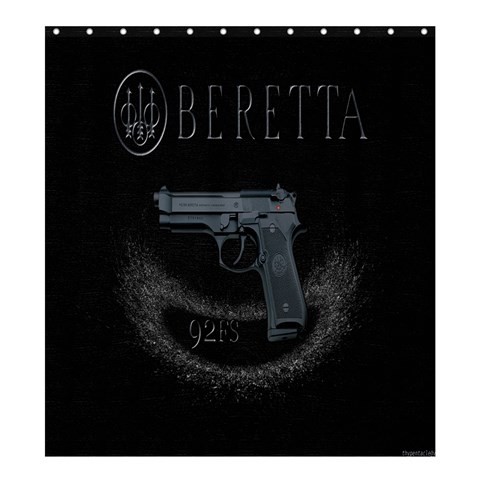 Shower0178 Bath Shower Curtain Beretta Guns Logo Elegant America Arms Company For Game Anime Fantasy.jpg