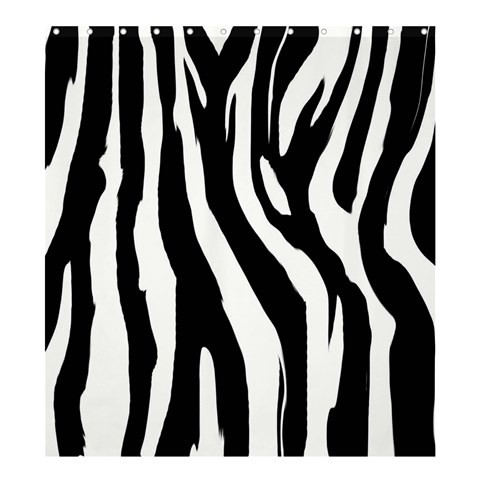 Shower0141 Bath Shower Curtain Zebra Style Animal Pattern Editions Nature Black And White Fantasy.jpg